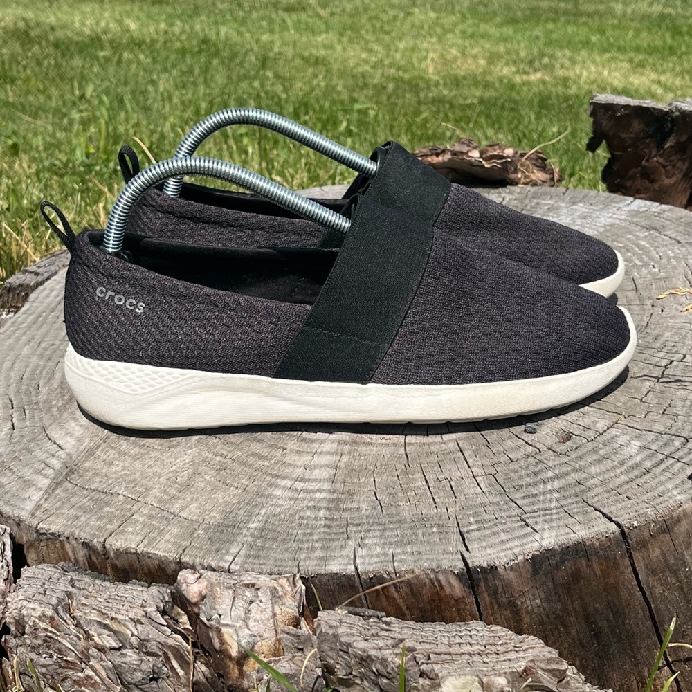 CROCS Women’s Lite Ride Slip On Shoes Size 10 Black Loafers